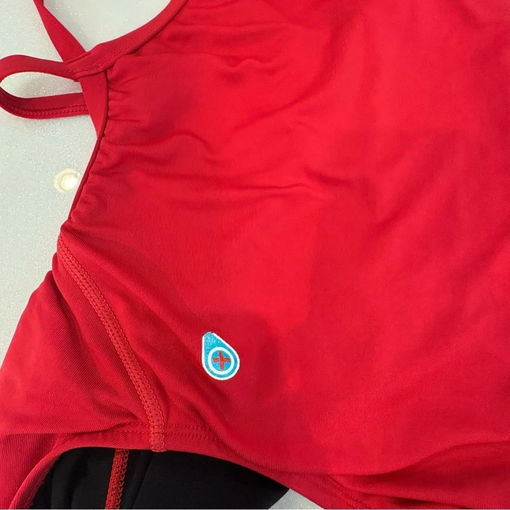Watermen Youth Medium Red One-Piece Swimsuit Lifeguard - Picture 3 of 4